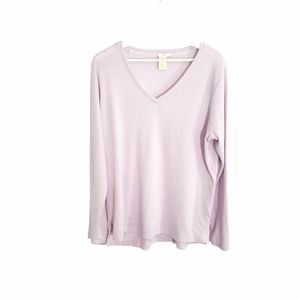 Matty M lilac v-neck sweater XL